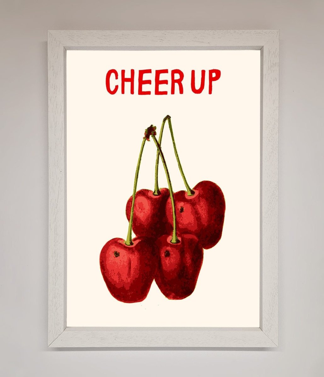 Cheer Up Cherries Framed Wall Art - Zestio