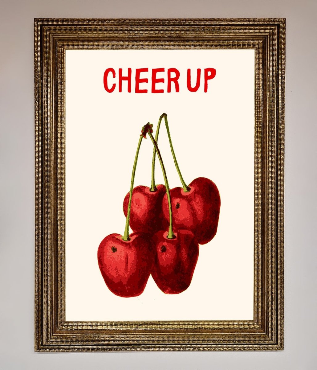 Cheer Up Cherries Framed Wall Art - Zestio