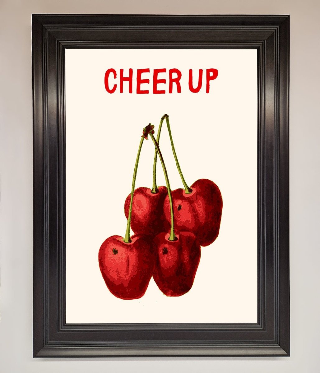 Cheer Up Cherries Framed Wall Art - Zestio