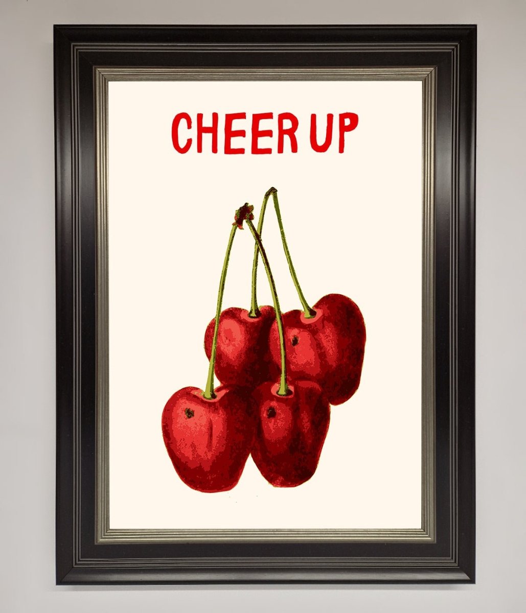 Cheer Up Cherries Framed Wall Art - Zestio