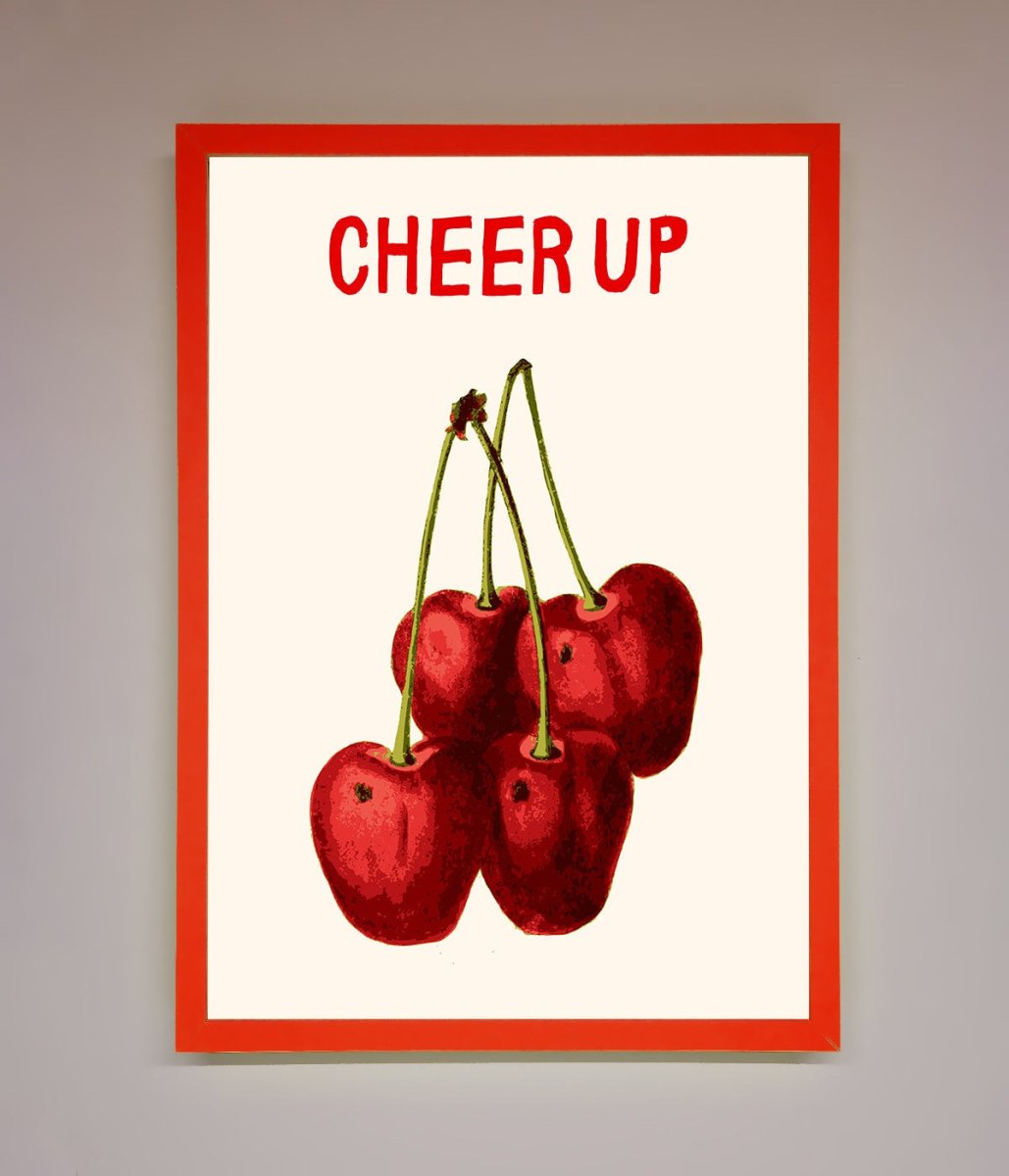 Cheer Up Cherries Framed Wall Art - Zestio