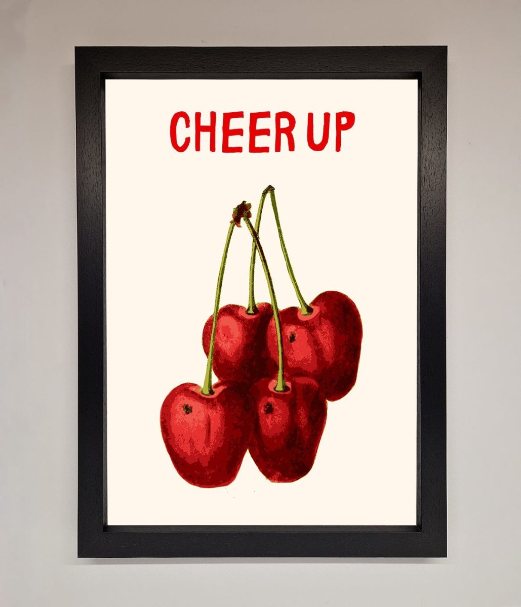 Cheer Up Cherries Framed Wall Art - Zestio