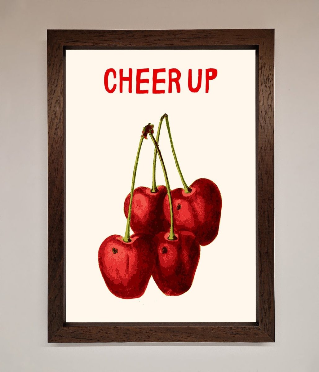 Cheer Up Cherries Framed Wall Art - Zestio