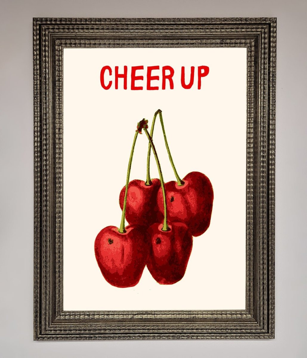 Cheer Up Cherries Framed Wall Art - Zestio