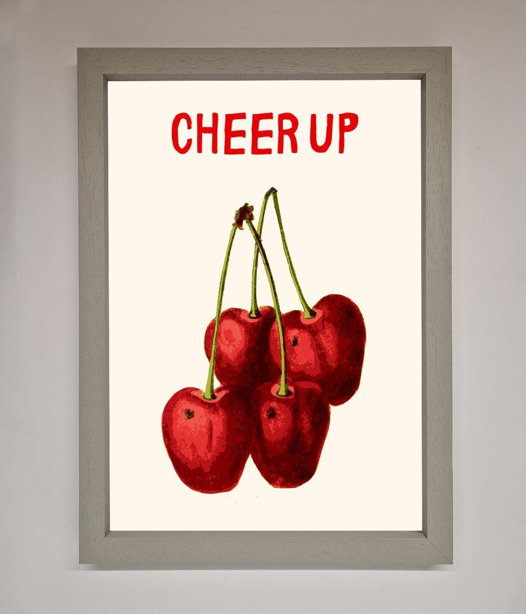 Cheer Up Cherries Framed Wall Art - Zestio