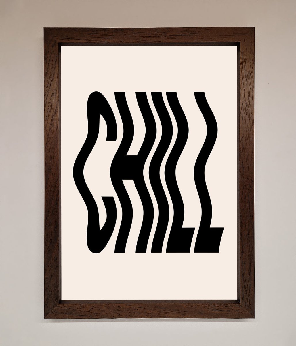 Chill Beige Framed Poster - Zestio