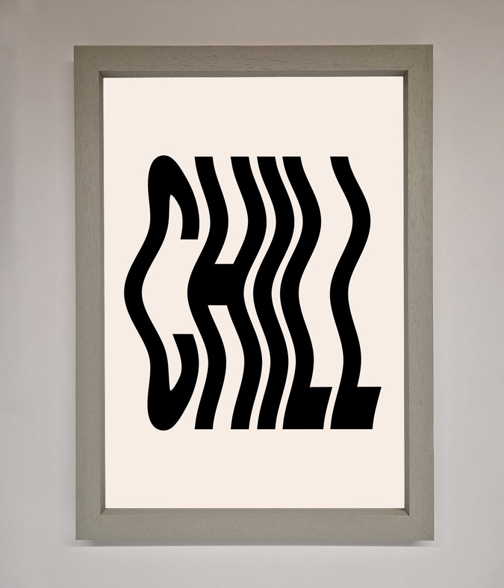 Chill Beige Framed Poster - Zestio