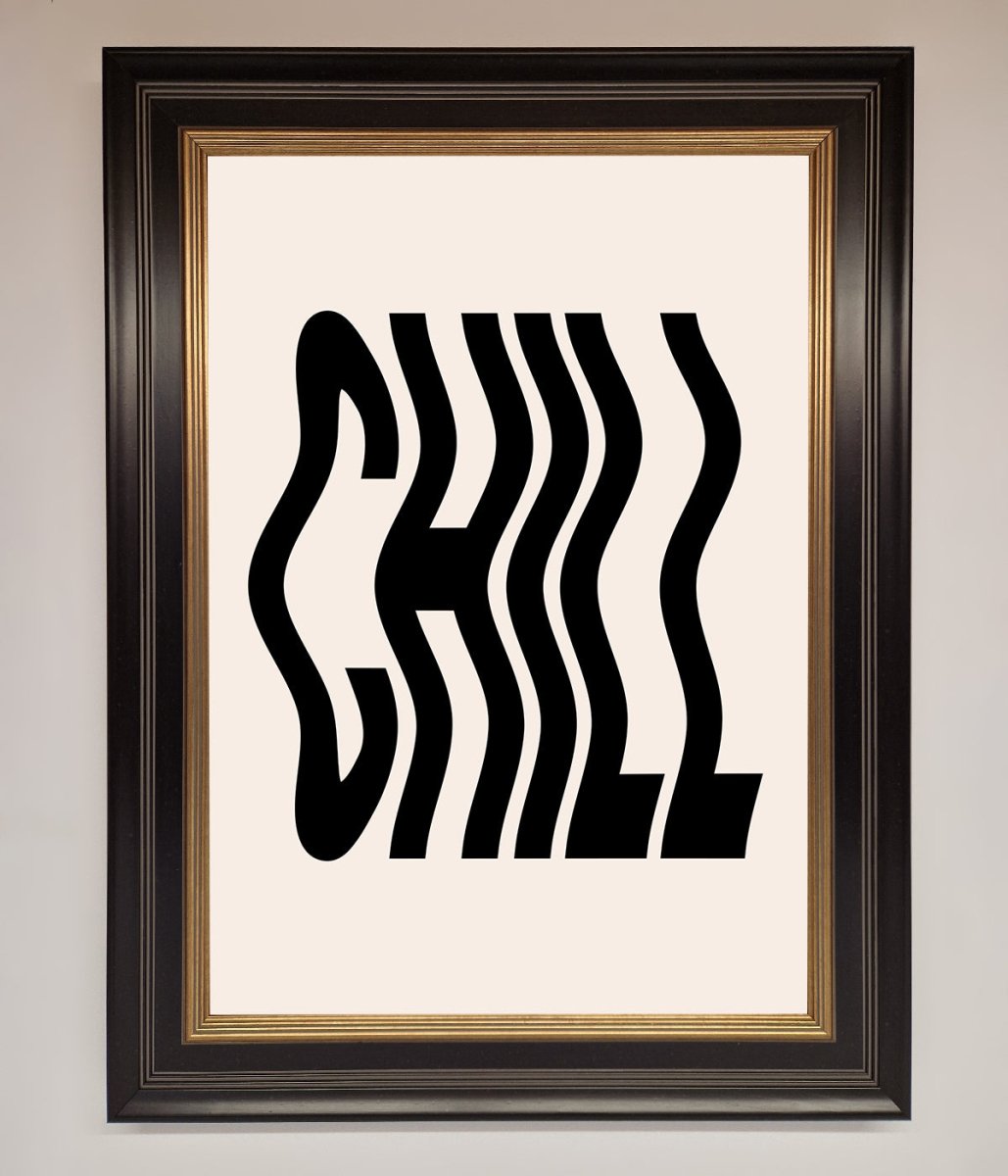 Chill Beige Framed Poster - Zestio