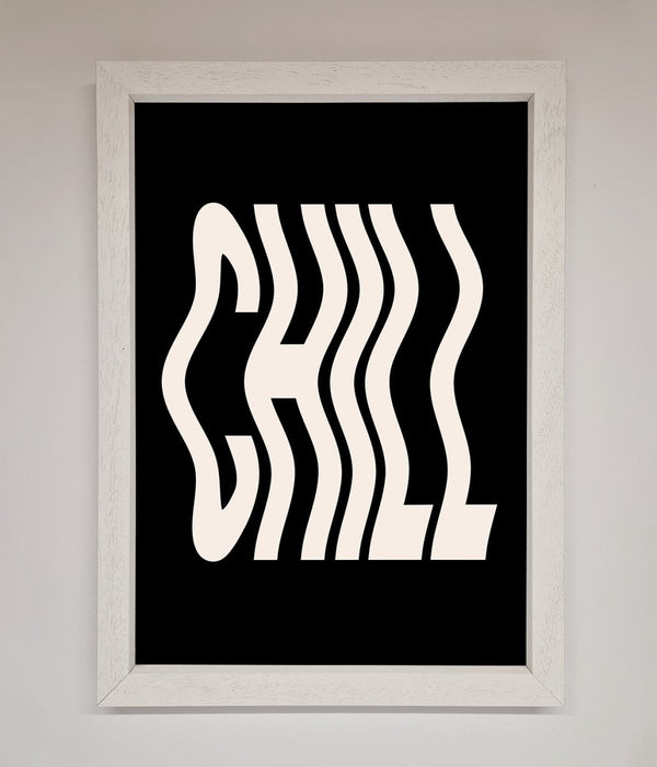 Chill Black Framed Wall Art - Zestio