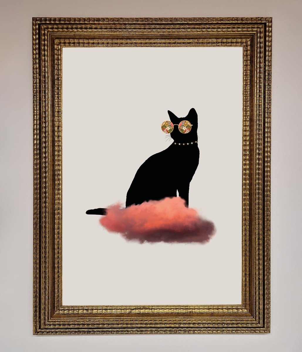 Cloud Cat Framed Poster - Zestio