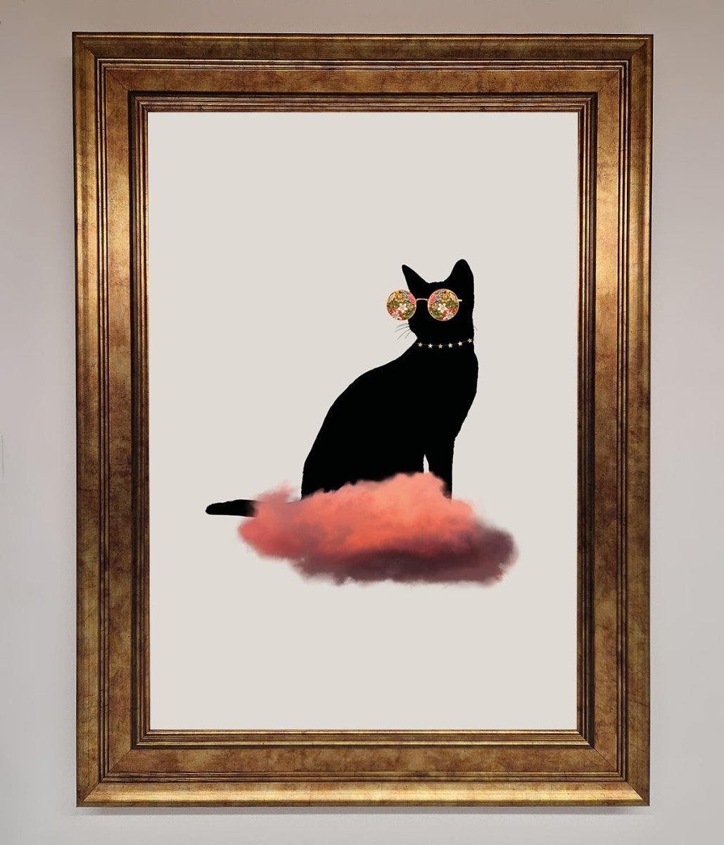Cloud Cat Framed Poster - Zestio