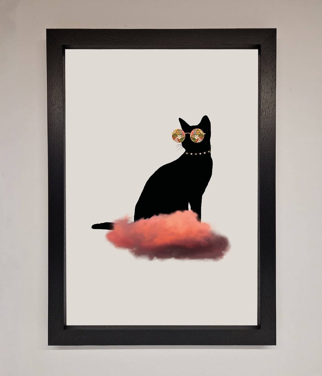Cloud Cat Framed Poster - Zestio
