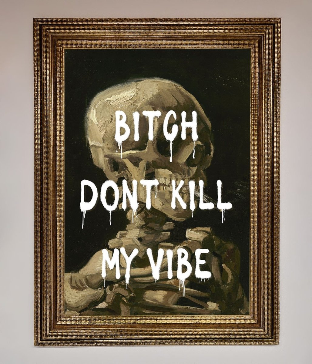 Dont Kill My Vibe Rude Framed Wall Art - Zestio