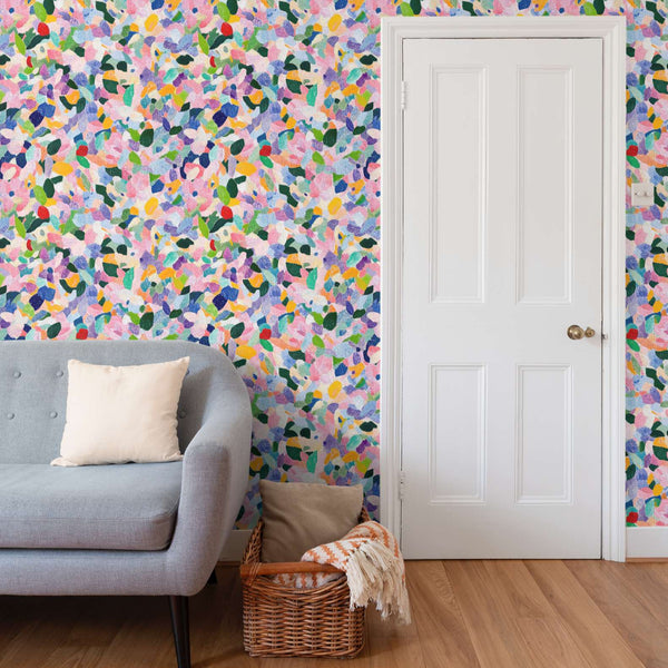 Vibrant Floral Pattern Wallpaper