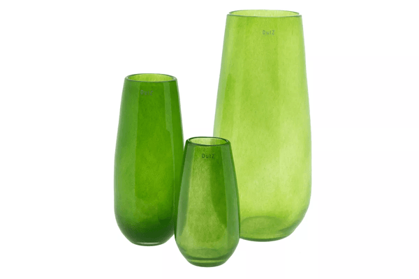 Glass Vase ROBERT -  H50 D14 cm - JUNGLE GREEN Colour by DutZ