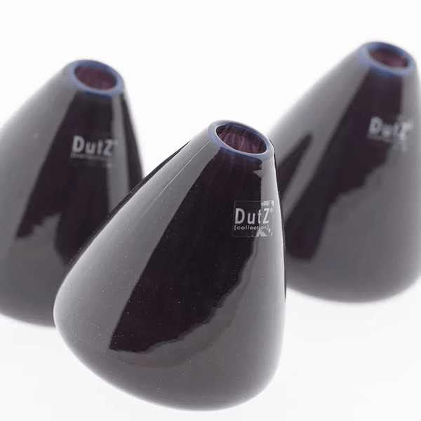 TUMBLING VASE - H12 D10 cm - PLUM