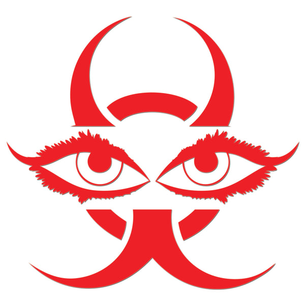 Chinese Devil Eyes Iron On HTV Transfer