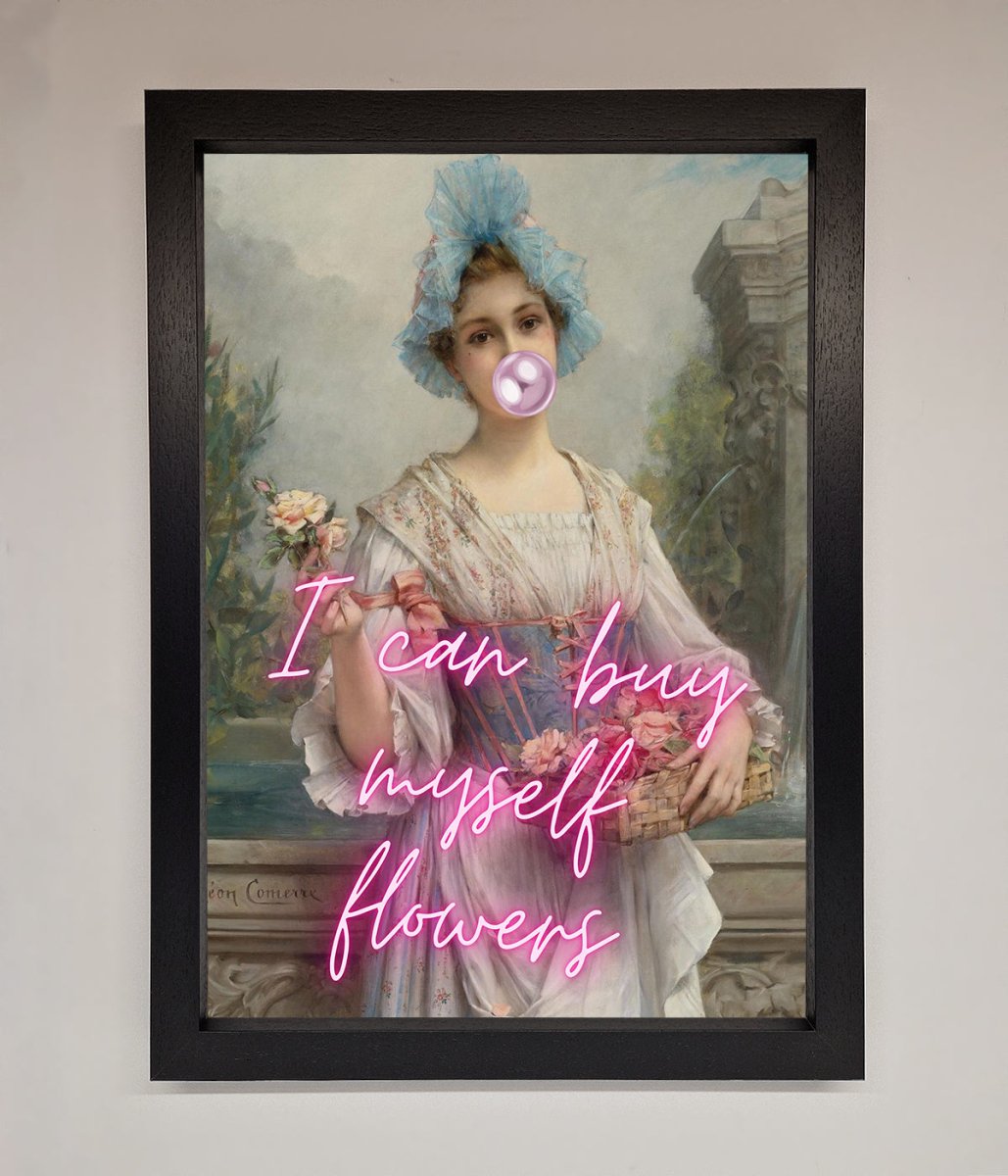 I Can Buy Myself Flowers Framed Print - Zestio