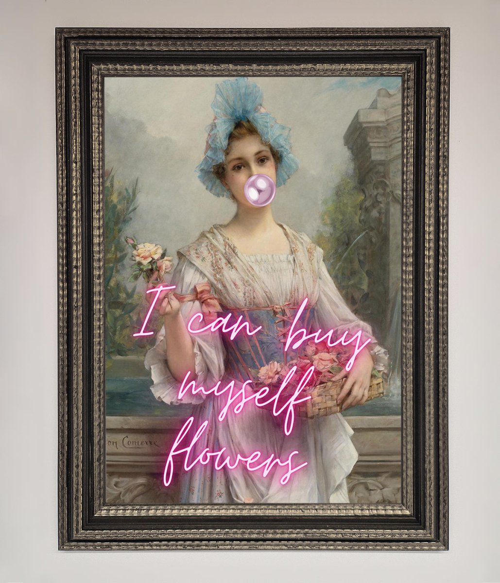I Can Buy Myself Flowers Framed Print - Zestio