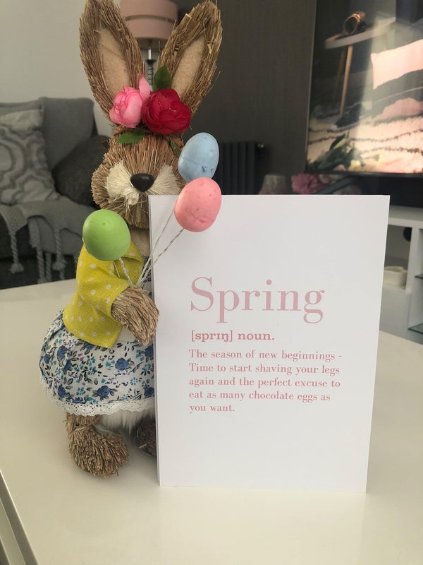 Spring Definition Pastel Pinks Spring Seasonal Wall Home Decor Print