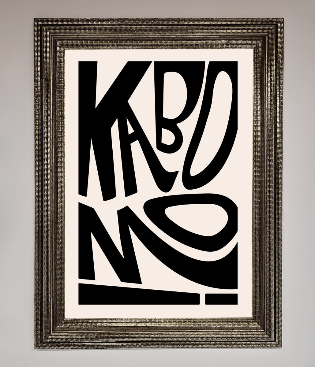 Kaboom Framed Print - Zestio
