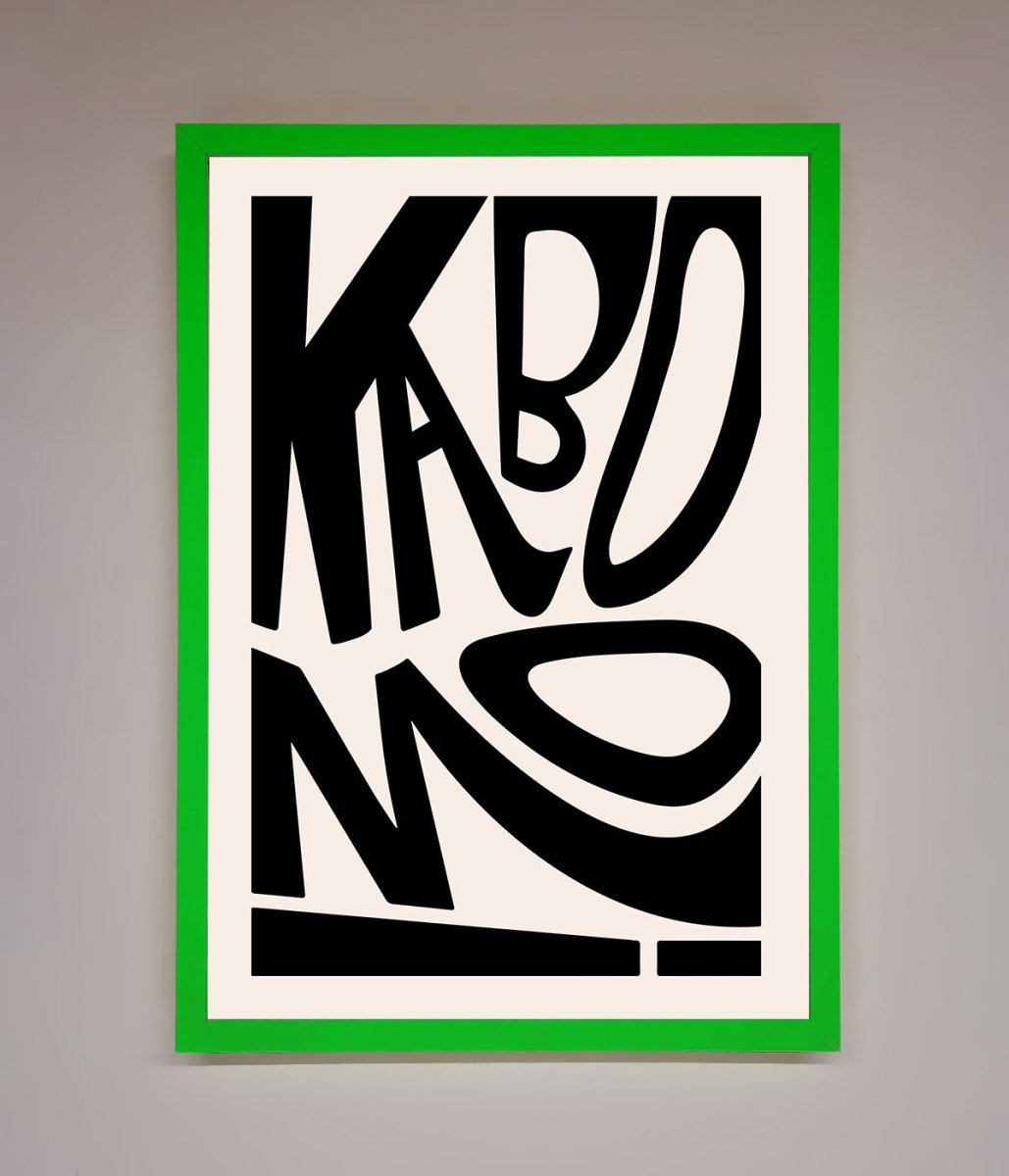 Kaboom Framed Print - Zestio