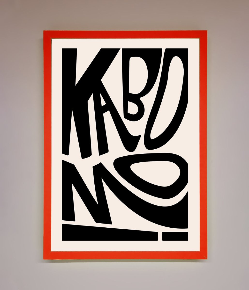 Kaboom Framed Print - Zestio