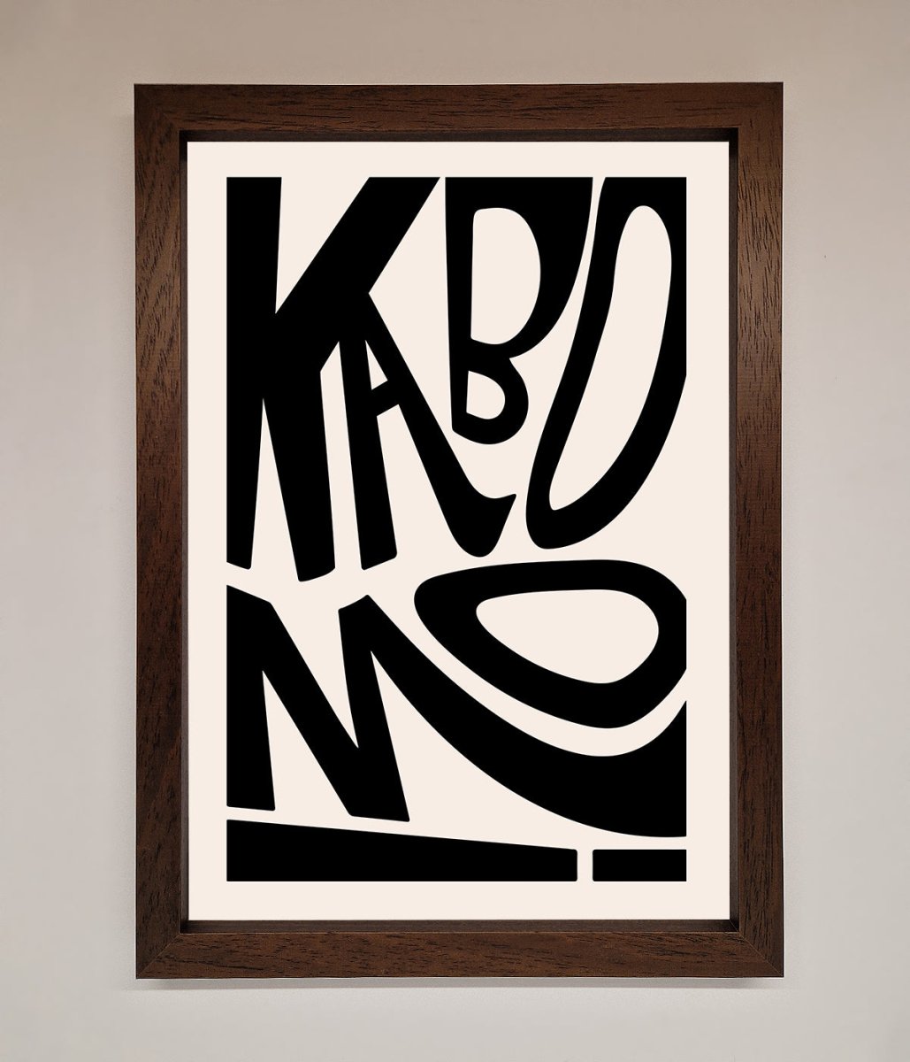 Kaboom Framed Print - Zestio