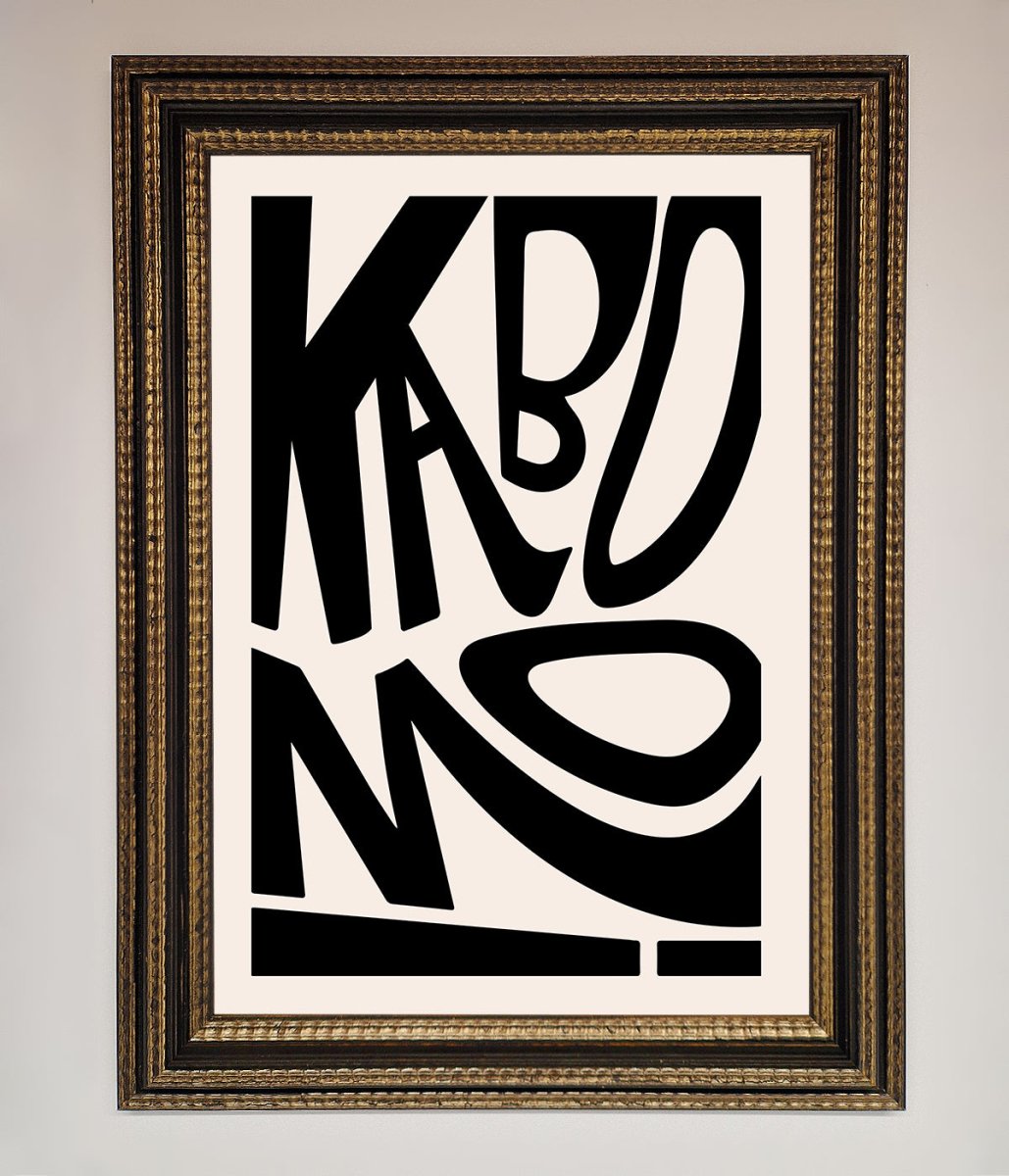 Kaboom Framed Print - Zestio