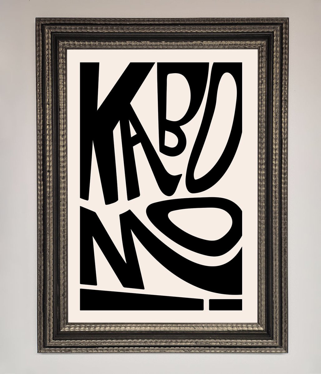 Kaboom Framed Print - Zestio