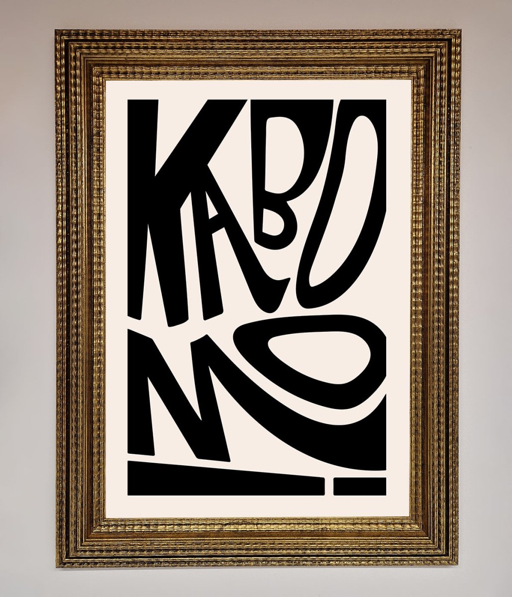 Kaboom Framed Print - Zestio