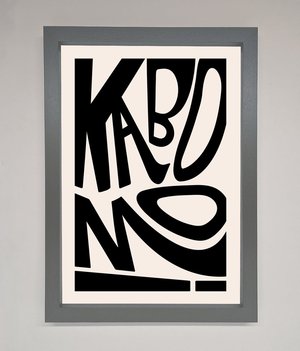 Kaboom Framed Print - Zestio
