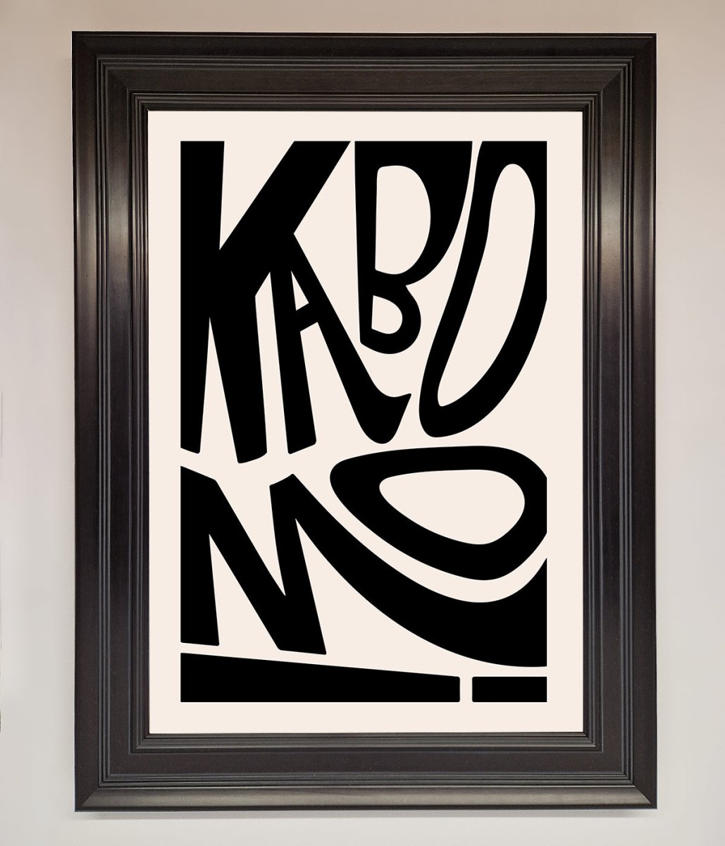 Kaboom Framed Print - Zestio