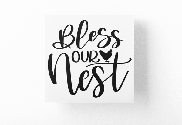 Bless Our Nest Family Sticker
