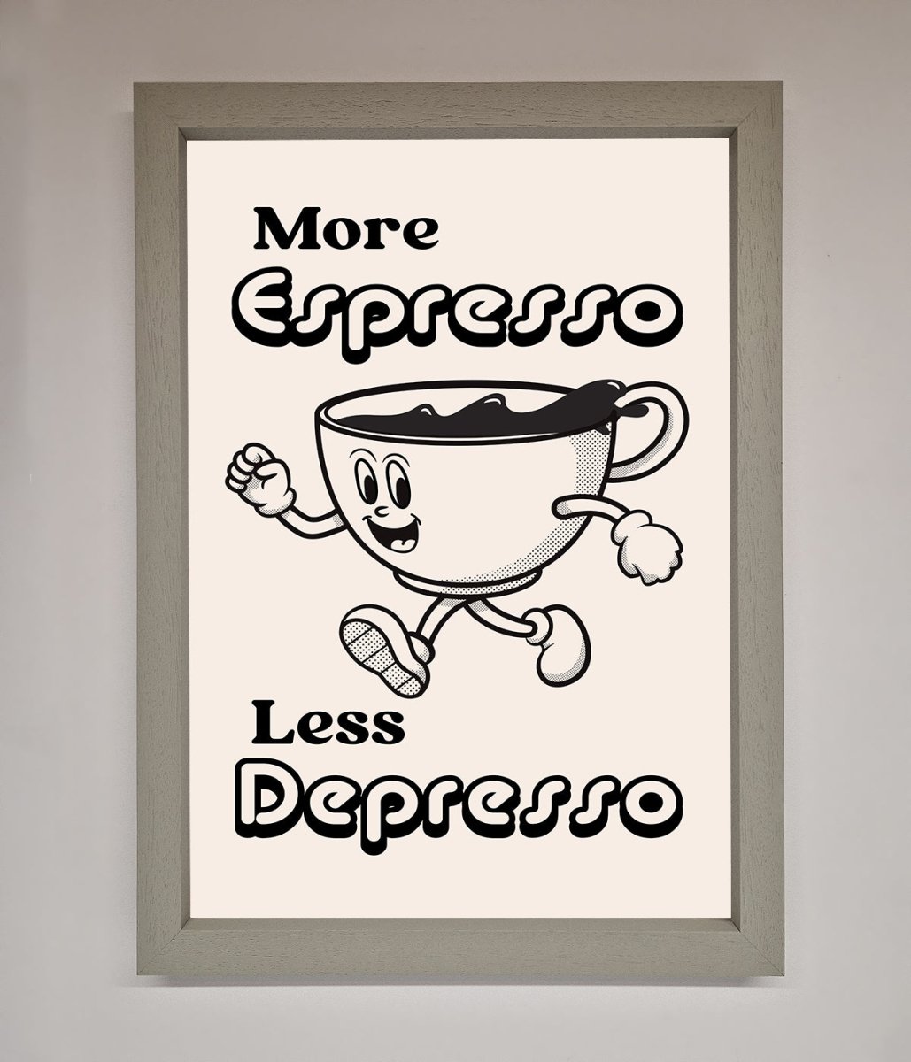 More Espresso Framed Print - Zestio