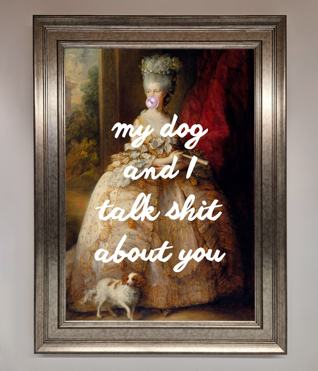 My Dog And I Framed Poster - Zestio
