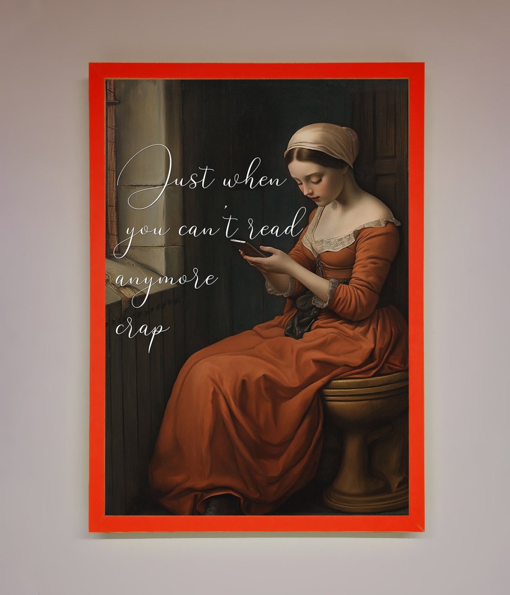 No More Crap Framed Poster - Zestio