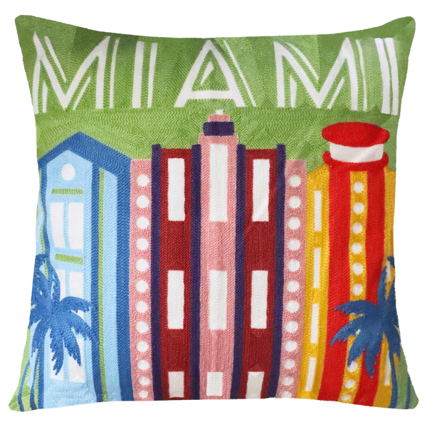 Miami Needlepoint Cushion