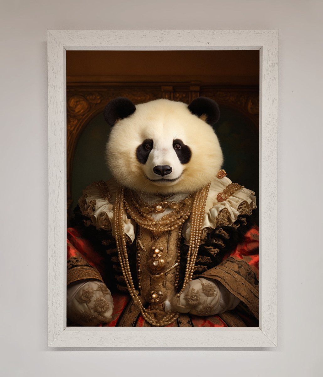 Renaissance Panda Framed Print - Zestio