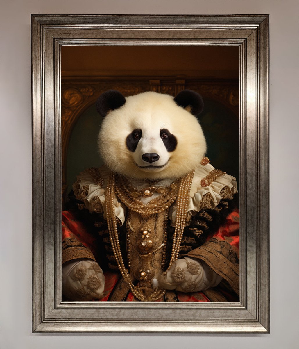 Renaissance Panda Framed Print - Zestio