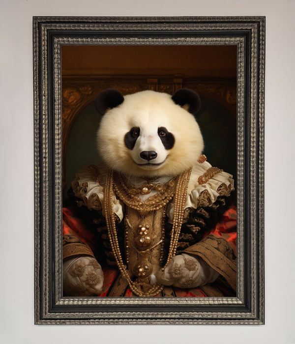 Renaissance Panda Framed Print - Zestio