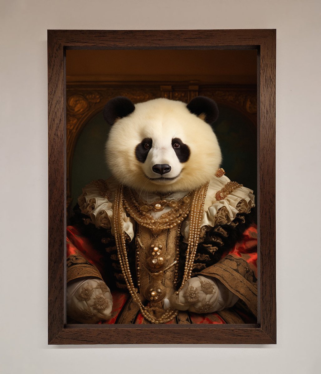 Renaissance Panda Framed Print - Zestio