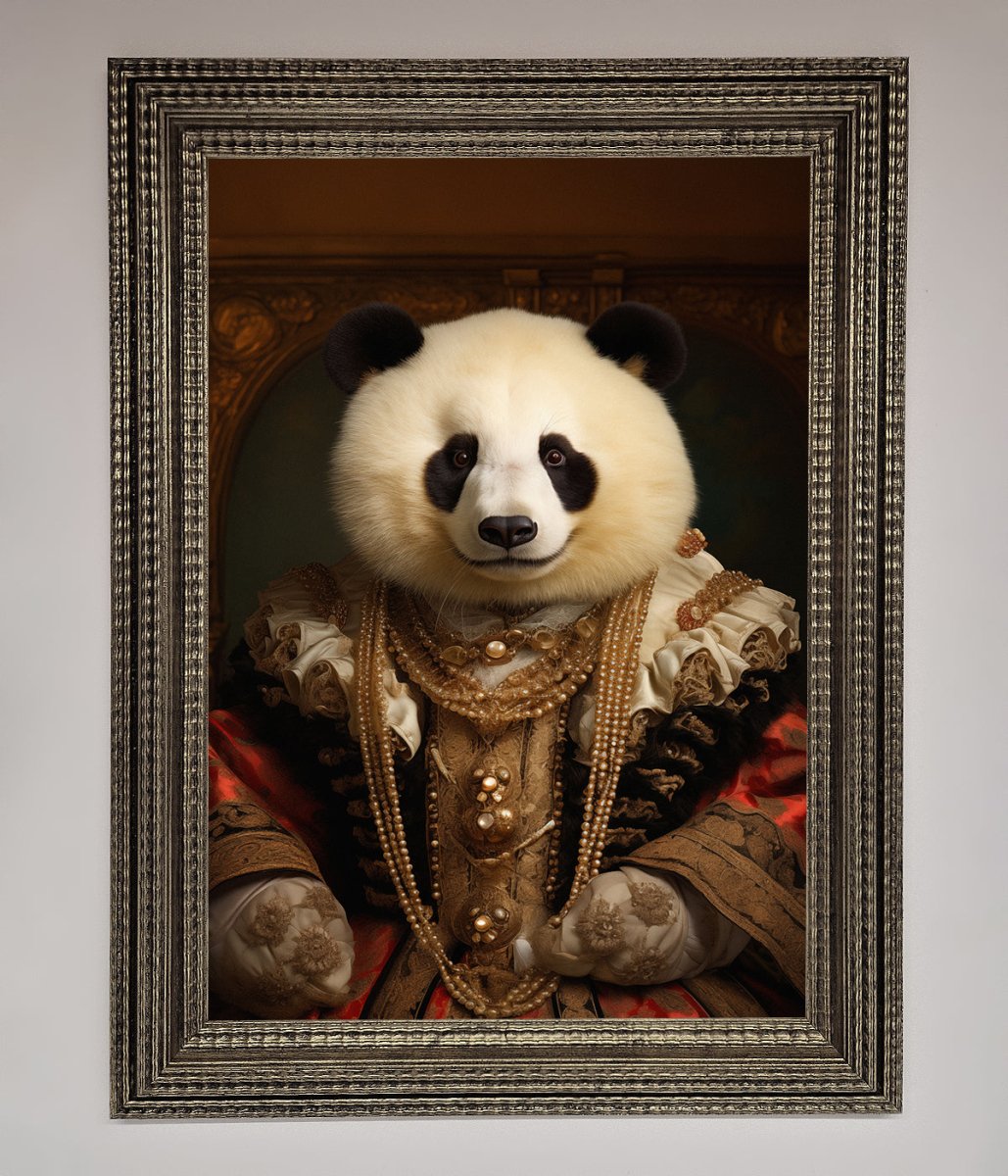 Renaissance Panda Framed Print - Zestio