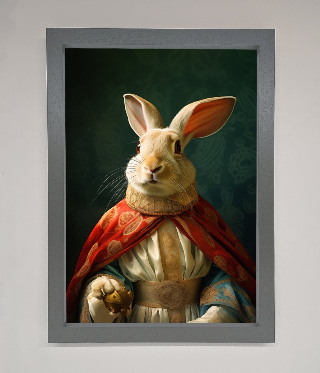 Renaissance Rabbit Framed Poster - Zestio