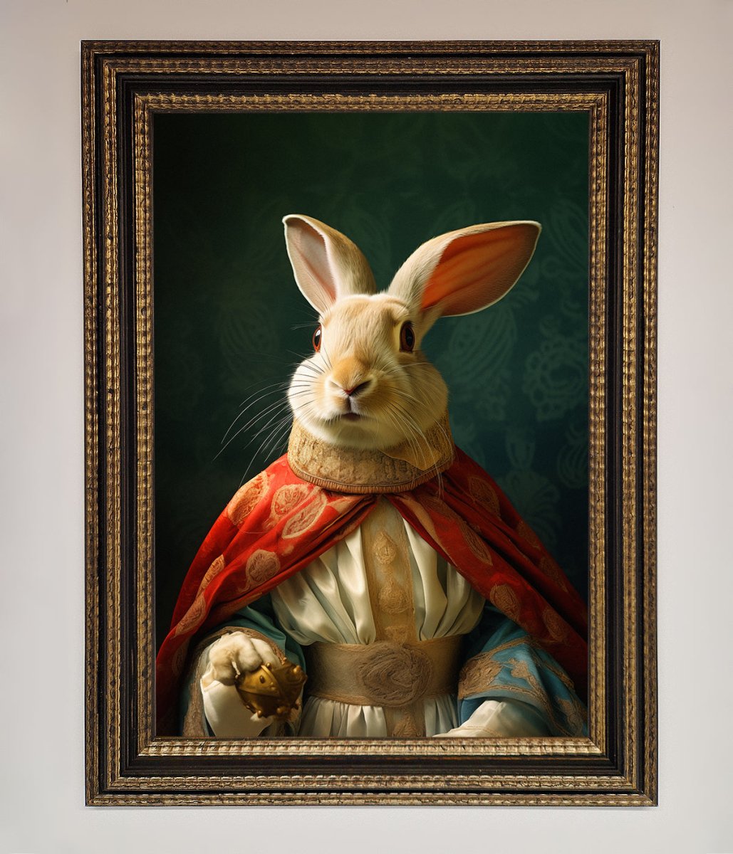 Renaissance Rabbit Framed Poster - Zestio