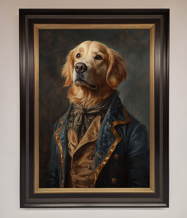 The Renaissance Golden Retiever Framed Wall Art - Zestio