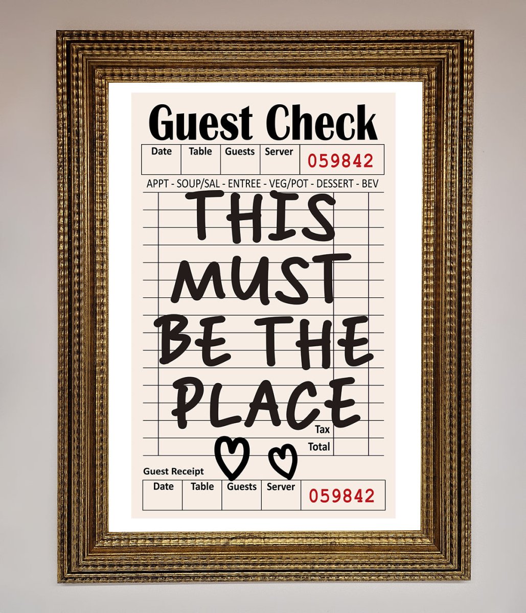 This Must Be The Place Beige Framed Wall Art - Zestio
