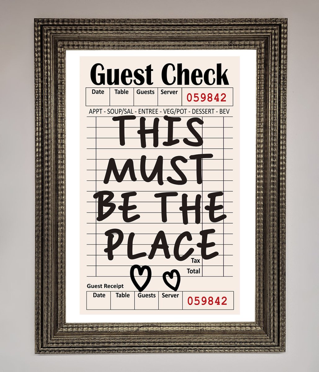 This Must Be The Place Beige Framed Wall Art - Zestio