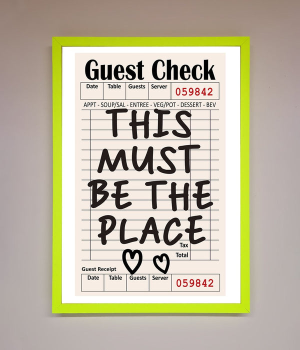 This Must Be The Place Beige Framed Wall Art - Zestio