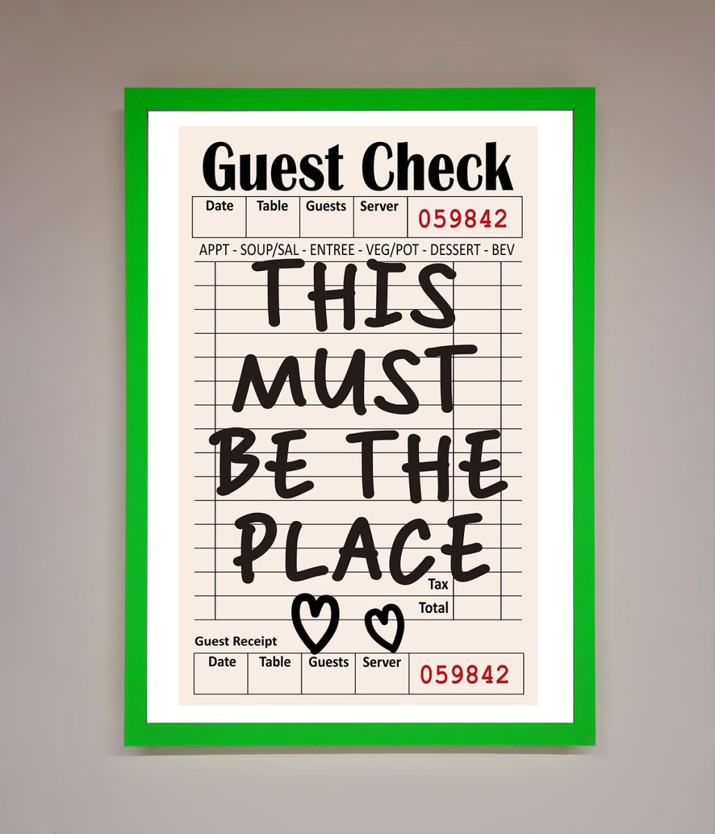 This Must Be The Place Beige Framed Wall Art - Zestio